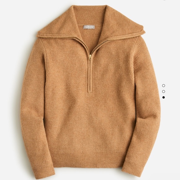 J.Crew Half-zip stretch sweater, L - Picture 2 of 5